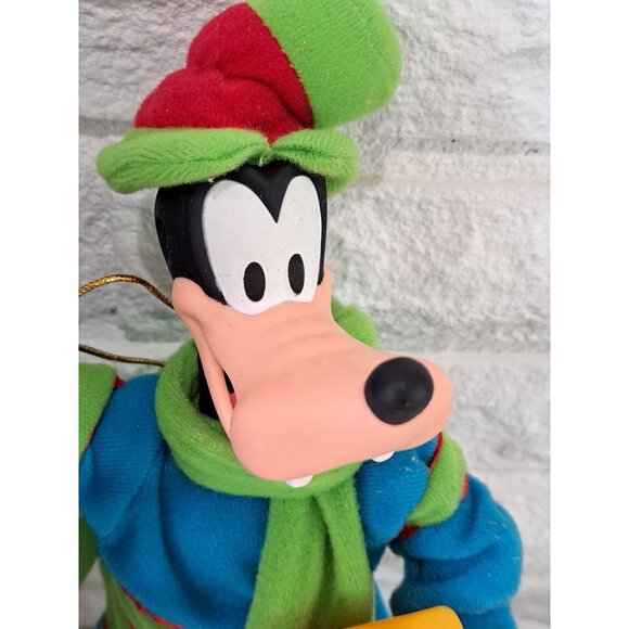 Vintage Disney Goofy Santas Best Animated Ornament With Box & Instructions - Picture 2 of 11